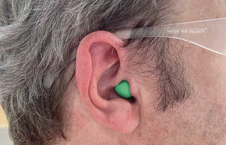Is it safe to wear earplugs while sleeping?