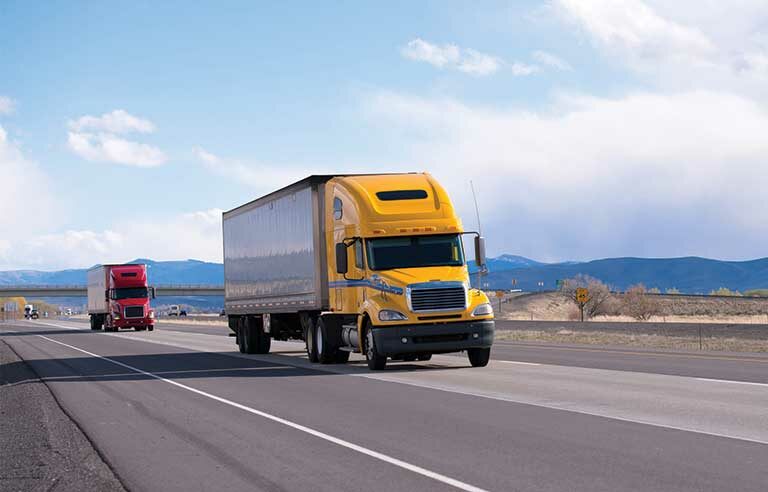 semis-on-highway